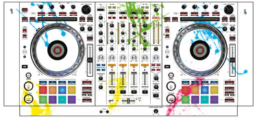 Pioneer DJ DDJ SZ Skin Holi in Colors